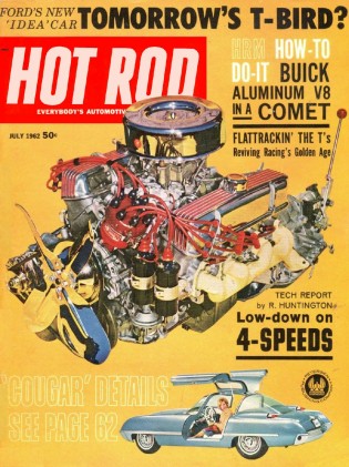 HOT ROD 1962 JULY - STONE-WOODS-COOK, NHRA, COUGAR
